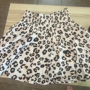 Karlie Leopard Print Women's Skort